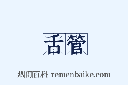 舌管是什么意思的图片